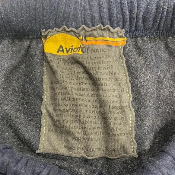 Aviator Nation - 5 STRIPE SWEATPANTS - NAVY - reposted to bundle. - Picture 3 of 3